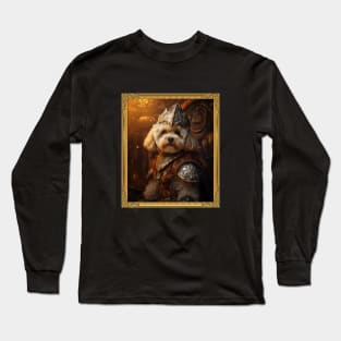 Valiant Apricot Bichon Frisé - Medieval Conquistador  (Framed) Long Sleeve T-Shirt